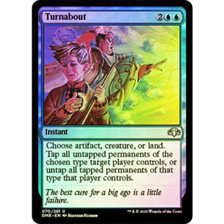 [MTG] Turnabout [DMR] [BLUE] [UNCOM] [FOIL] [ENG] (การ์ดเมจิค / Magic the Gathering)