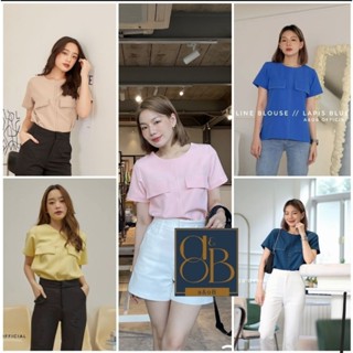 a&amp;oB เสื้อ line blouse สีใหม่  (ขนาดxs-xl) จัดส่งวันที่13กย ลิขสิทธิ์เเละการออกเเบบโดยbrand a&amp;oB