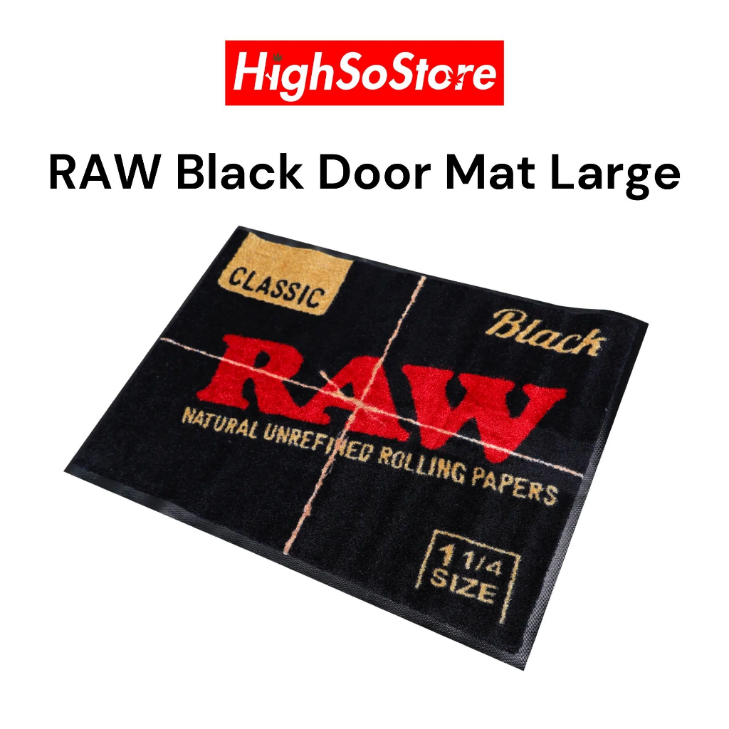 พร้อมส่ง ส่งไว RAW Black Door Mat Large เสื่อรองพื้นอเนกประสงค์ขนาดใหญ่จาก Raw Thailand