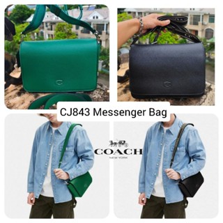 กระเป๋าสะพายโค้ชสีเขียว CJ843 Green Messenger bag handbag 002