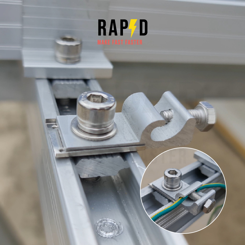 RAPD Solar Mounting - Ground Lug 52217 ตัวล็อกสายกราวค์ (ราคาต่อชิ้น) สินค้าคุณภาพ ส่งไว