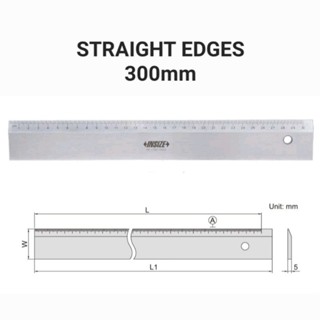 Straight Edge 300mm check flatness บรรทัดแบบใบมีด เกจวัดขอบตรง INSIZE 7111-300A