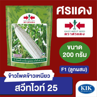 เมล็ดพันธุ์ ผักซอง ศรแดง BIG ข้าวโพดข้าวเหนียว สวีทไวท์ บรรจุ 200 กรัม