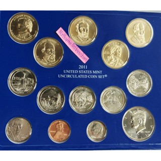 ชุดเหรียญ USA Mint Set 14  เหรียญ ปี 2011-P