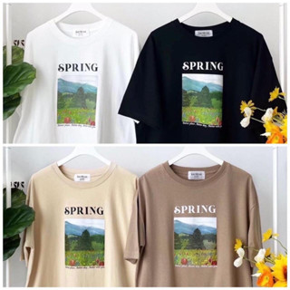 Anyware เสื้อยืดลาย Spring