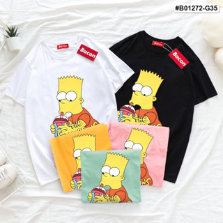 B01272 เสื้อฟรีไซส์ ลายSimpsons