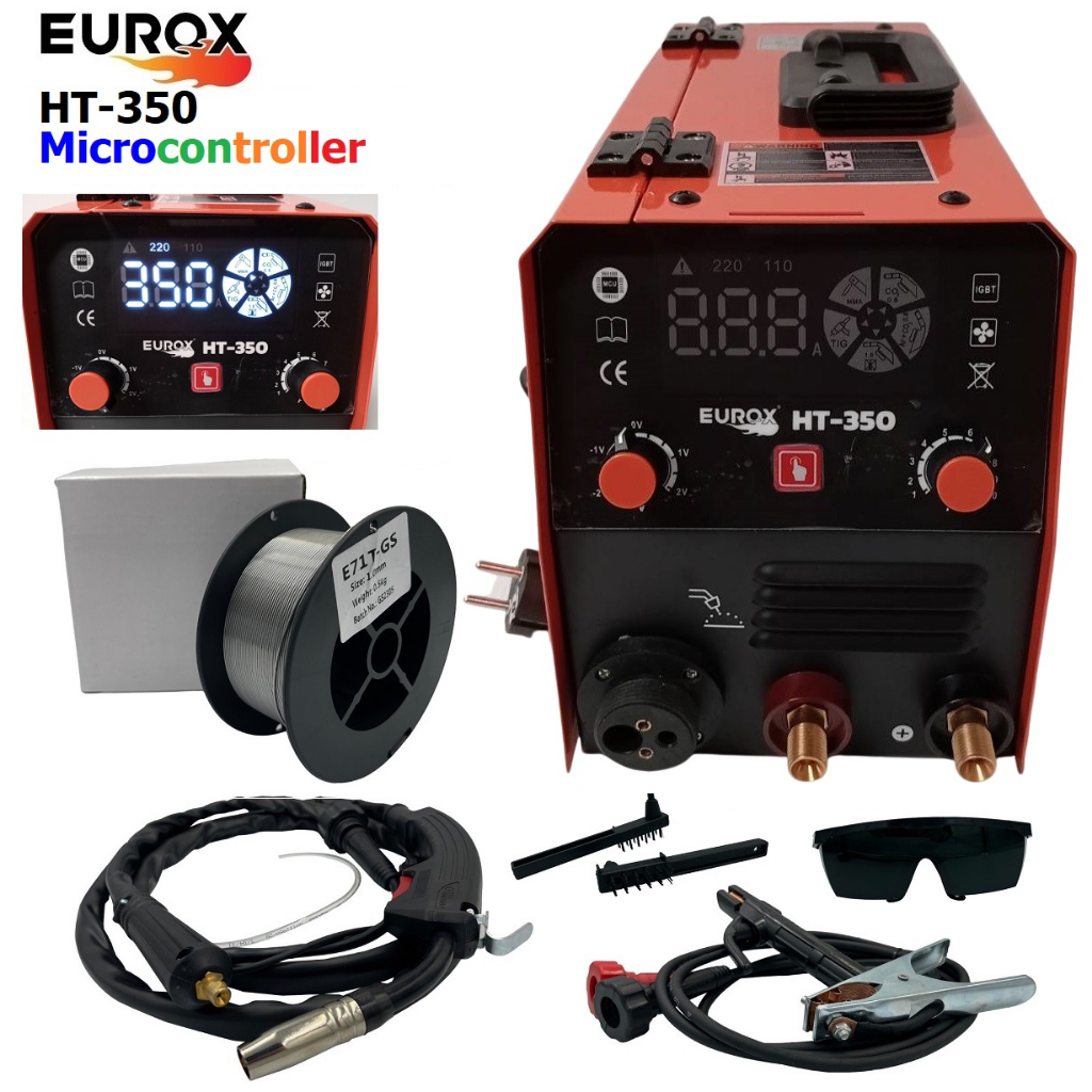 EUROX ตู้เชื่อม3ระบบMIG/MMA/TIG รุ่น HT-350 (  รุ่นใหม่ 3ระบบMIG/MMA/TIG ) ของแท้100% พร้อมจัดส่งเร็