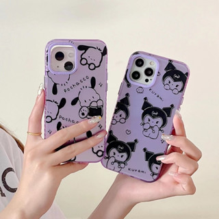 ✨NEW✨เคสไอโฟน 14 Pro Max 13 12 11 เคส for iPhone 13 Sanrio คุโรมิ พกง่ายๆ การป้องกันการตก Case