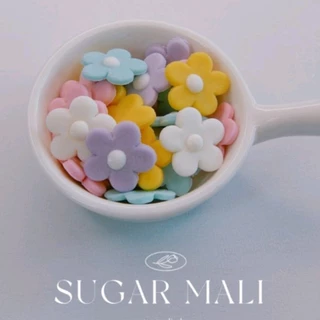 กัมเพส ดอกซากุระ น้ำตาลแต่งหน้าเค้ก น้ำตาลตกแต่งขนม น้ำตาลกินได้ น้ำตาลกัมเพส ขนาด 2x2 cm
