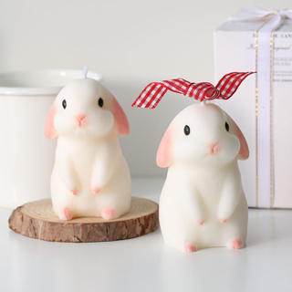 O•urHome [พร้อมส่ง]เทียนกระต่าย Rabbit Scented Candle ของขวัญเล็กๆที่สร้างสรรค์ ของตกแต่งบ้าน ร้านกาแฟ อุปกรณ์ประกอบฉาก