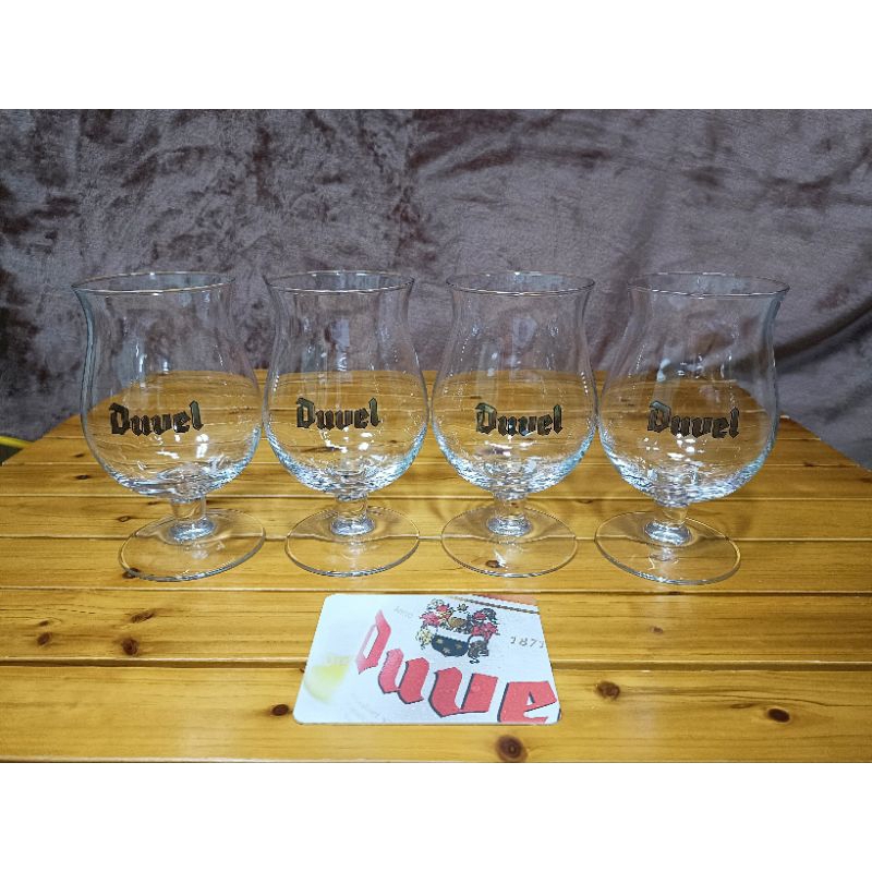 แก้ว Duvel Size 330 ml. แถมที่รองแก้วฟรี !!!