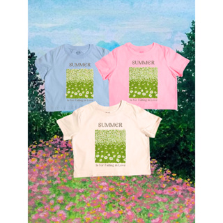 เสื้อครอป Summer Falling ลายน่ารัก ราคาถูก