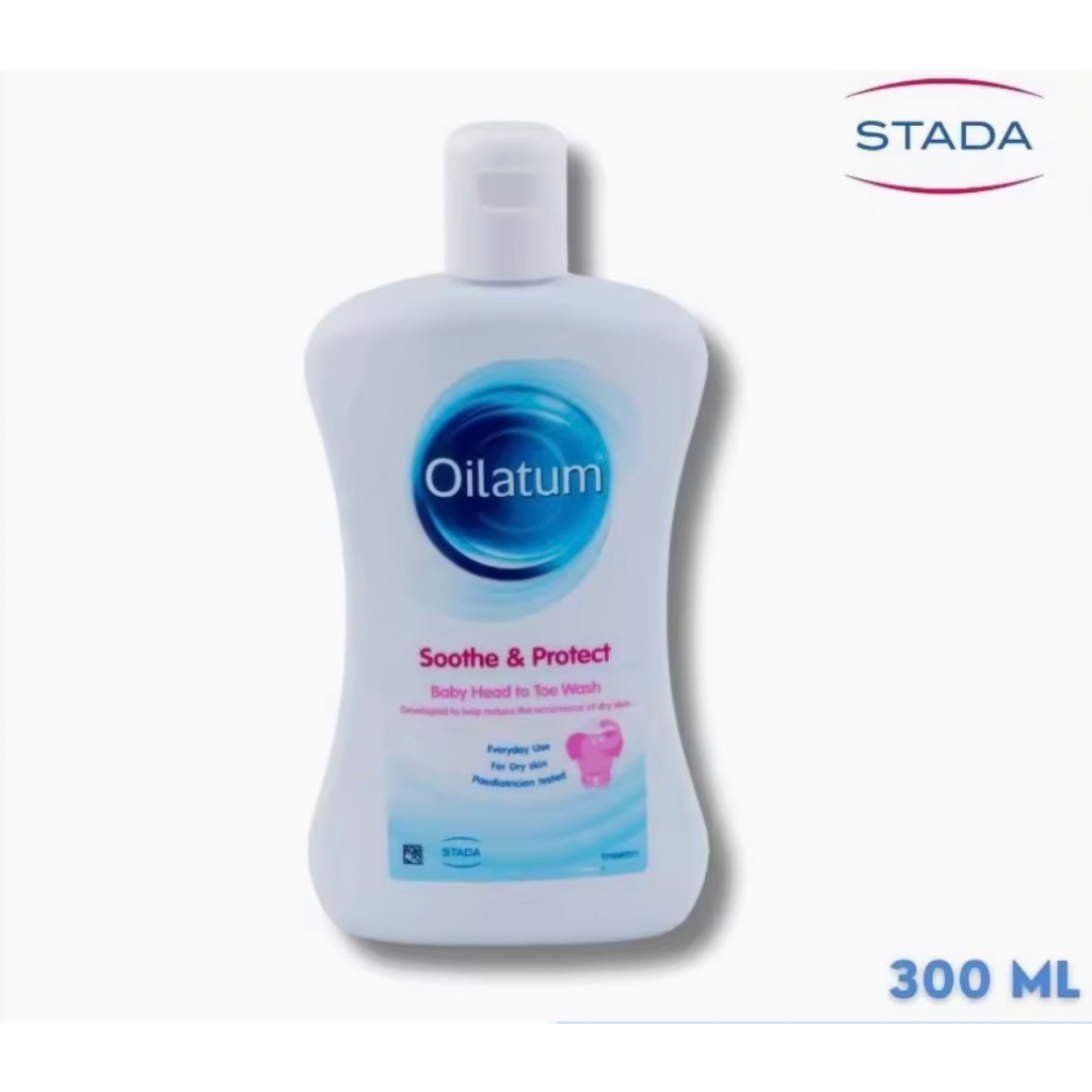 ของใหม่ตลอด Oilatum Soothe&amp;Protec baby head to toe wash แชมพูและเจลอาบน้ำ ขนาด 300 มล
