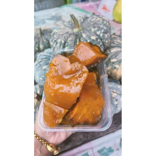 ฟักทองเชื่อมน้ำตาลโตนดหนึบหนับหวานน้อยอร่อยหอมหวานแบบโบราณ