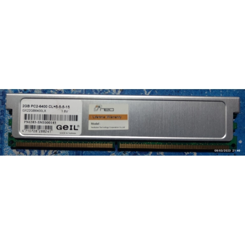 Ram PC DDR2 Bus 800 (PC2-6400) Geil 2G มือสอง