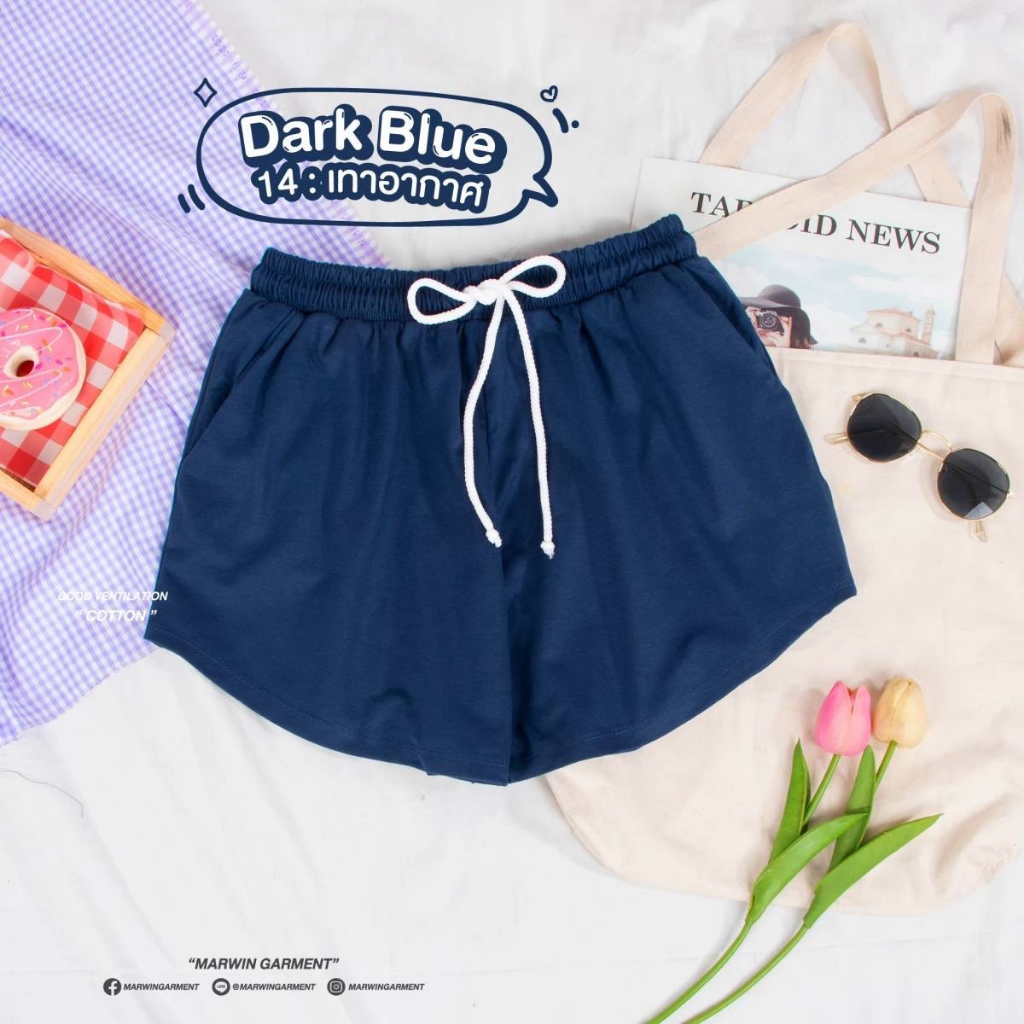 (I1)กางเกงขาสั้นทรงบาร์บี้ น่ารัก ใส่ได้ทุกเทรน ผ้าคอตตอน