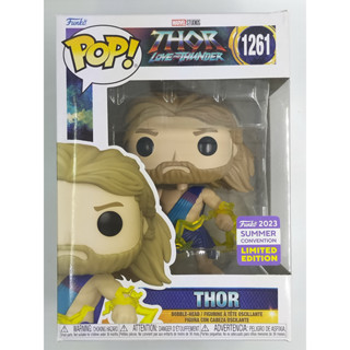 SDCC 2023  Funko Pop Marvel Thor Love and Thunder - Thor in Toga #1261 (กล่องมีตำหนินิดหน่อย)