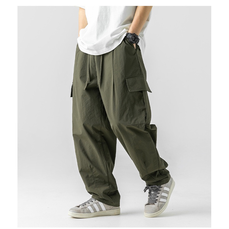 [ส่งด่วน ] Somethingstreet : Nylon cargo pants กางเกงทรงกระบอก