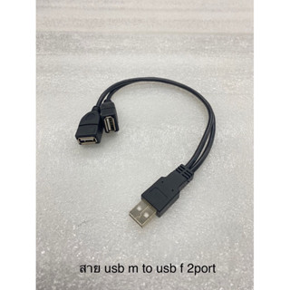 สาย USB M To USB F 2Port