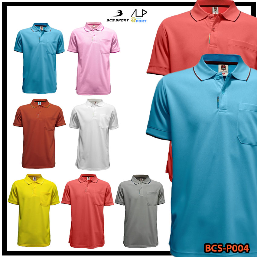 ลดโหดสูงสุด 1,000 บาท เสื้อโปโลแขนสั้น BCS SPORT เสื้อโปโลชาย รุ่น SMART POLO P004 P004M S2 แท้