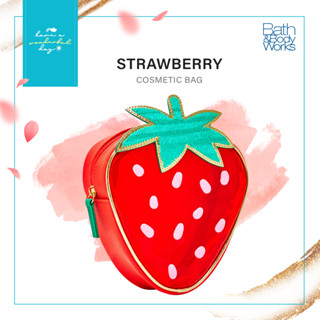 🇺🇸USA LABEL : 🍓 Strawberry Cosmetic Bag 🍓 แบรนด์ BBW ขนาด 6.26x8.42 นิ้ว นำเข้าจากอเมริกา สีสันสดใส ใส่ของได้เยอะมากๆค่า