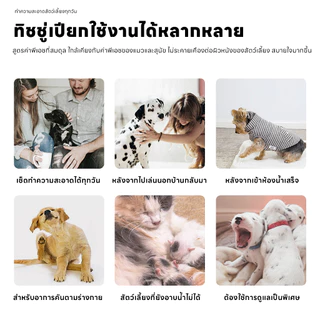 yoyopet : Pet Wipes ทิชชู่เปียกสำหรับสัตว์เลี้ยง สูตรอ่อนโยนพิเศษ ปลอดภัย เส้นใยธรรมชาติ100%