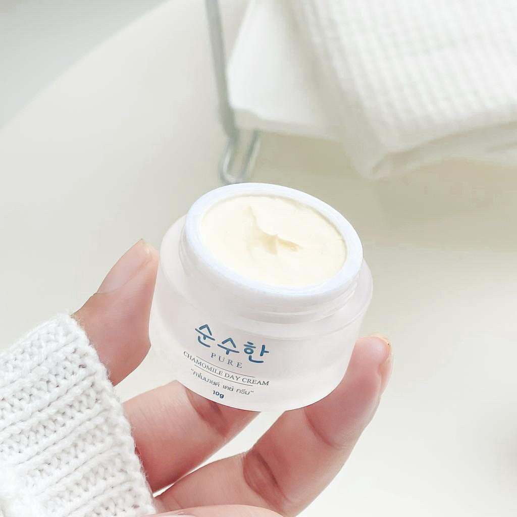Day Cream ครีมทาหน้ากลางวัน เพียว สกินแคร์ คาโมมายด์ แบรนด์เพียว ขนาด 10 กรัม (รับประกันของแท้ 100% ไม่แท้ยินดีคืนเงิน) - รูปที่ 6