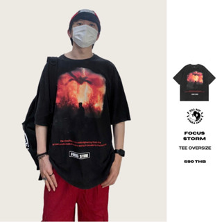 THEBOY-STRANGER BLACK เสื้อยืดสตรีทสไตล์