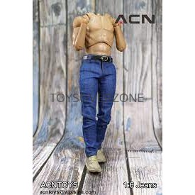 ACNTOYS ACN001B 1/6 Trendy Mens Slim Jeans Blue