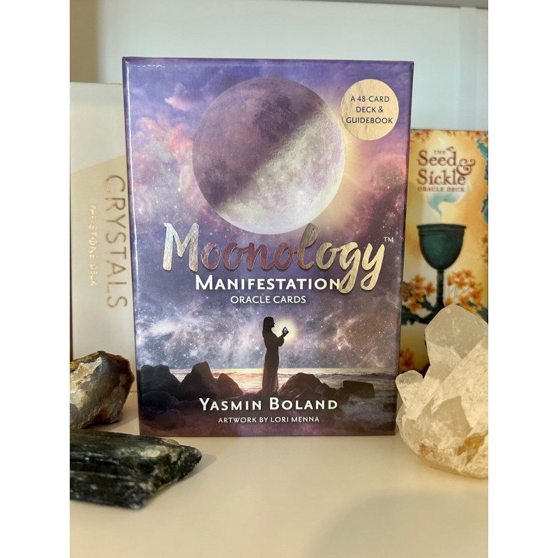 ไพ่ออราเคิลแท้ Moonology Manifestation Oracle: Supercharge your manifesting with the power of the Moon