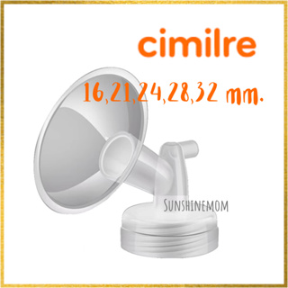 กรวยปั๊มนมคอกว้าง​ Cimilre​ 16, 21, 24, 28, 32 มม. สำหรับ​ Spectra​ maymom​ brusta (1 ชิ้น)