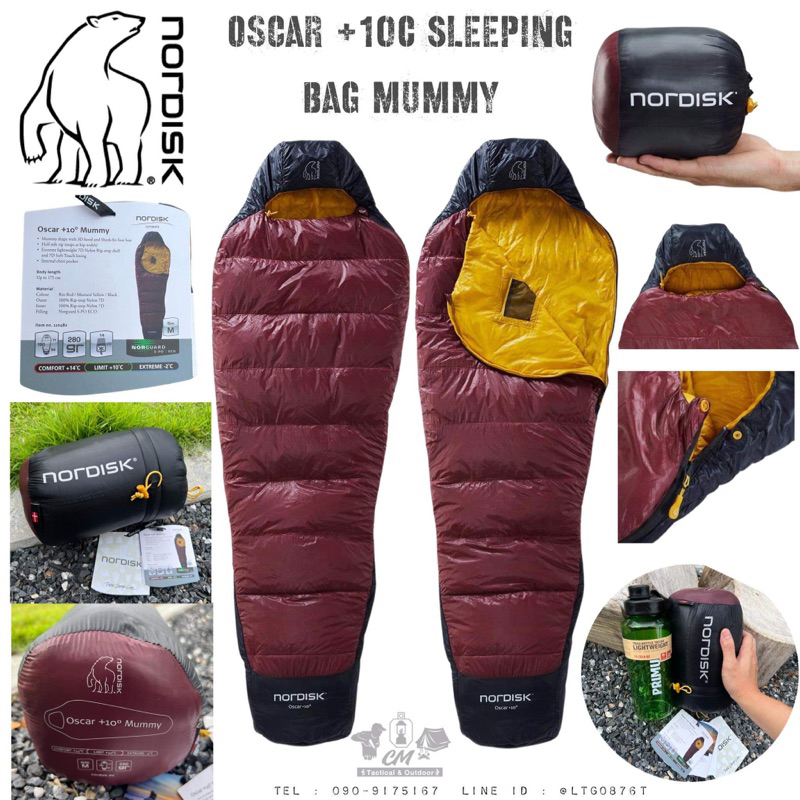 ถุงนอน Nordisk Oscar +10C Sleeping Bag mummy/M