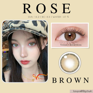 คอนแทคเลนส์  ROZE Brown ✨ ยี่ห้อ GAEZZ ; Color Brown  ( ค่าสายตา 50 - 1000 )