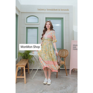 ～MONMONSHOP👗MON6912～ Floral Printed Maxi Dress