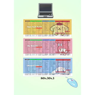 แผ่นรองเม้าส์ 300x800x3 มม. แผ่นรองเมาส์ ที่รองเมาส์ Mouse Pad แผ่นรองเม้าส์ขนาดใหญ่ เมาส์