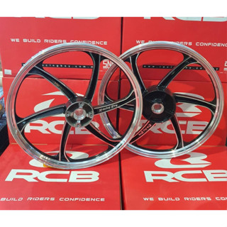 ล้อแม็ก(Racing Boy) ขอบ 17 CZ-I/WAVE 110-I NEW/W125I NEW ปลาวาฬ L.E.D สีดำปัด(ลาย588) RCB-WAVEH513FD588-BL