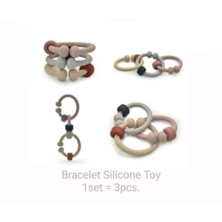 Bracelet Silicone Toy ของเ่ลน กำไลข้อมือ ซิลิโคน สำหรับเด็ก (ต้มได้)