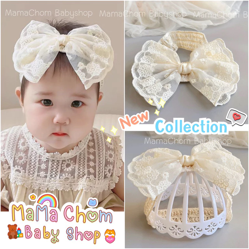 โบว์คาดผมเด็กอ่อน(lace headband)🇹🇭สินค้าพร้อมส่ง🇹🇭