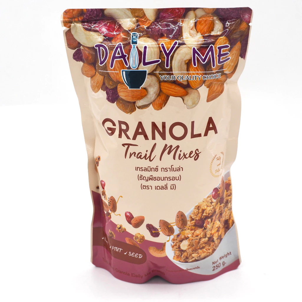 (ราคาพิเศษ มีคูปอง) กราโนล่า ของใหม่ !!! เดลี่ มี มี 4 รสชาติ Granola Daily Me ขนมเพื่อสุขภาพ ธัญพืชอบกรอบ ขนาด 250 กรัม thumbnail 7