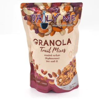(ราคาพิเศษ มีคูปอง) กราโนล่า ของใหม่ !!! เดลี่ มี มี 4 รสชาติ Granola Daily Me ขนมเพื่อสุขภาพ ธัญพืชอบกรอบ ขนาด 250 กรัม
