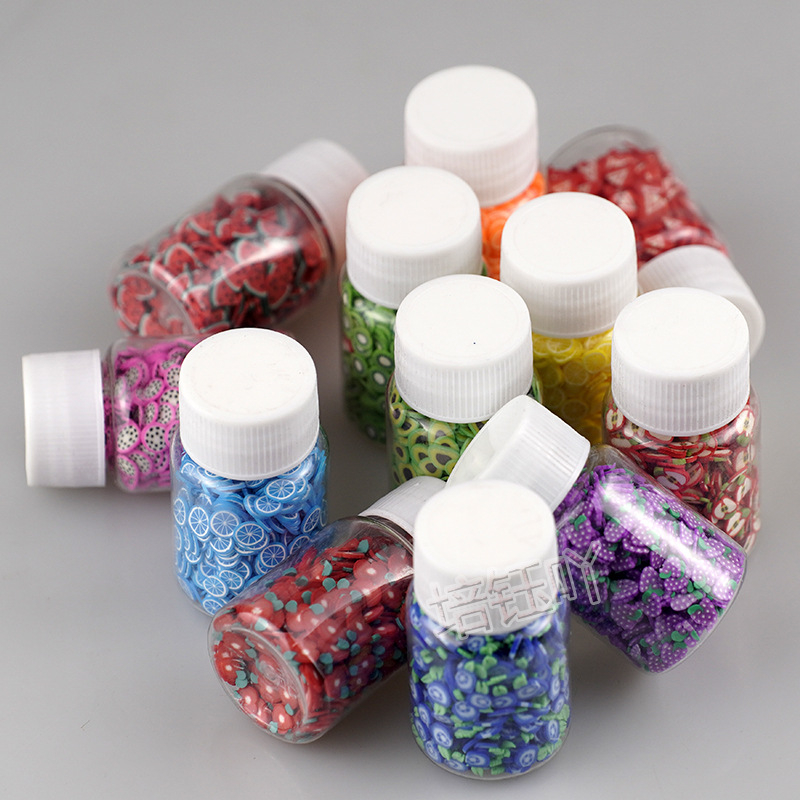 Fimo เกล็ดน้ำตาลผลไม้ ฟีโม่12 ซีรี่ดินปั้นขนาด15G อุปกรณ์ตกแต่ง เล็บ เรซิ่น DIY