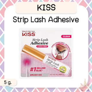 *พร้อมส่ง/ของแท้‼️* KISS Clear Strip Lash Adhesive Waterproof กาวติดขนตา แบบกันน้ำ 5 g.