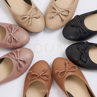 🎀 NEW 🎀 รองเท้าคัทชู หน้าโบว์ สีพาสเทล ไซส์ 36 - 44 ทรงแฟชั่…