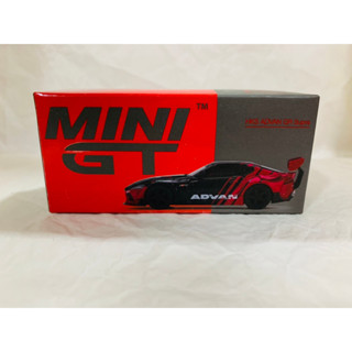 Mini GT 206# 1/64 Alloy Model Car A90 Bull King Supra HKS Advan Sports Car Static Collection