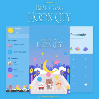 [ธีมไลน์] Bear Gang Moon City