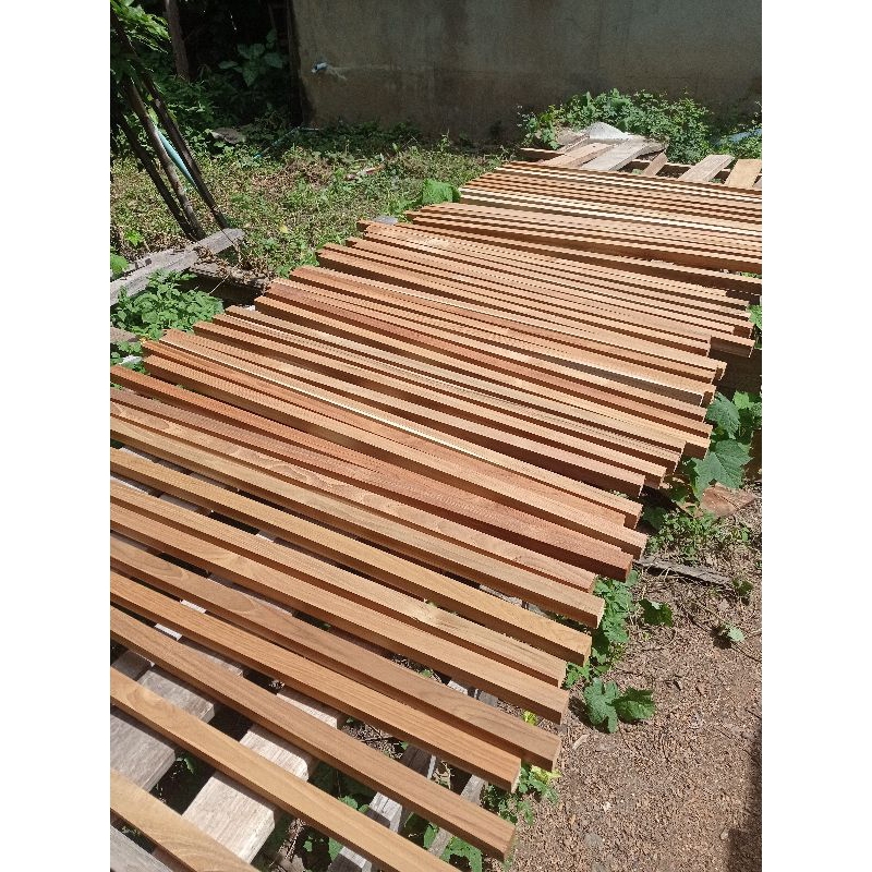 ไม้สักสี่เหลี่ยม1มัด มี10ชิ้น ขนาด1นิ้ว*1นิ้ว ยาว1เมตร รีดไสพร้อมใช้งาน - รูปที่ 4