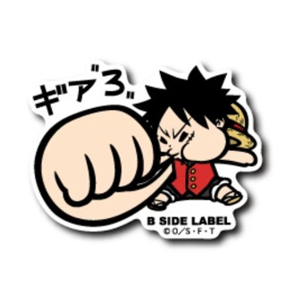 [Direct from Japan] B - SIDE LABEL Sticker ONEPIECE One Piece Luffy " Gear 3 " Japan NEW