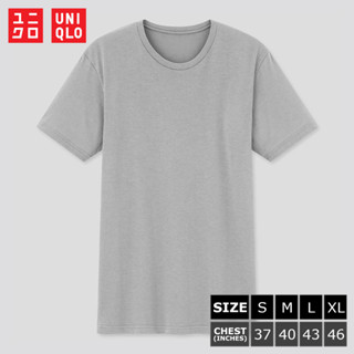 เสื้อยืดแขนสั้น Uniqlo Dry Color - 03 Light Gray