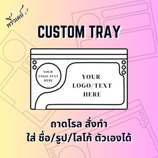 [PREMIUM✅✨] Roll Tray  ถาดรอง ถาดวางของ เรซิ่น XL