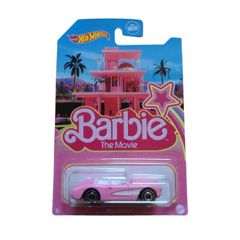 พร้อมส่ง รถ Hot Wheels Barbie The Movie 2023 1956 CORVETTE เปิดประทุน จากภาพยนตร์เรื่อง บาร์บี้ 2023